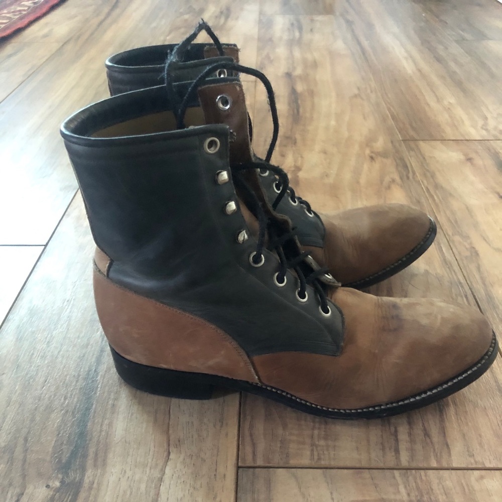 Justin Boots, two-toned ropers